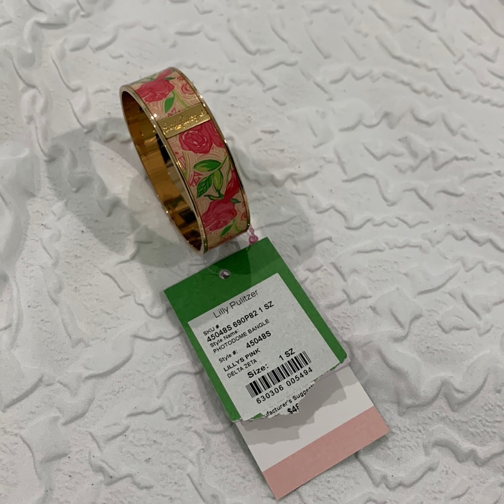 Lily Pulitzer pink floral bracelet
